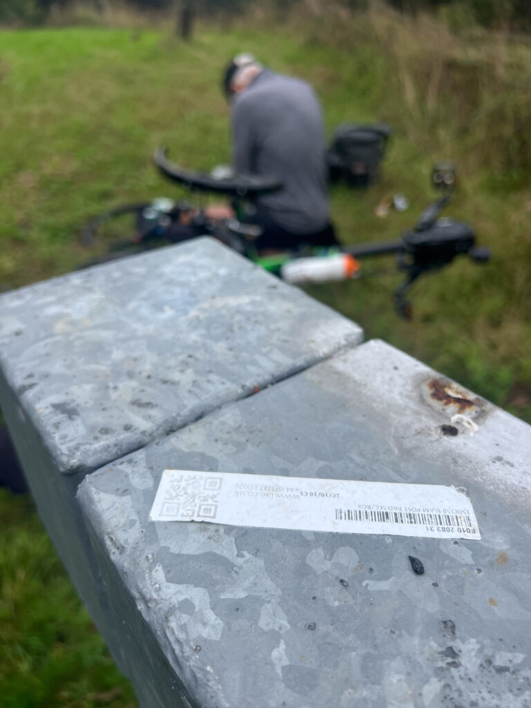 The cause of the flat tire.