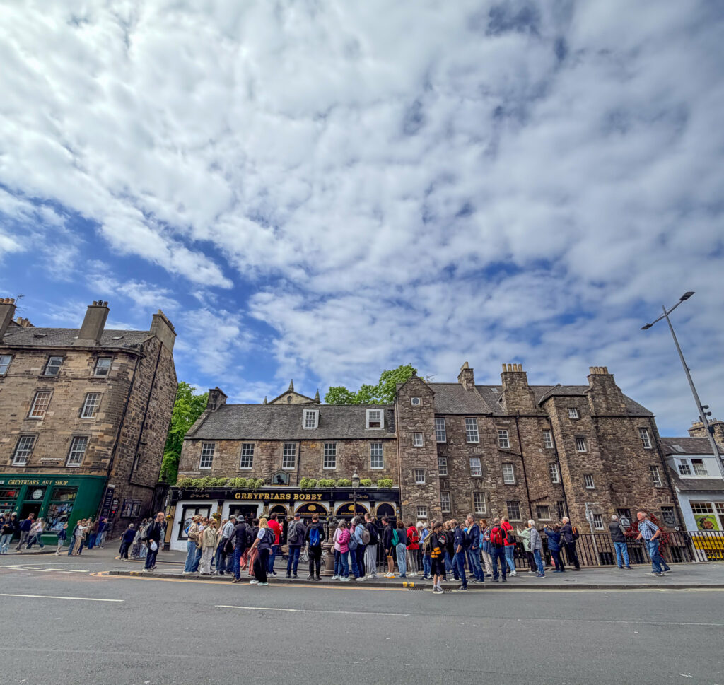 GreyFriars Bobby the dog is very popular.