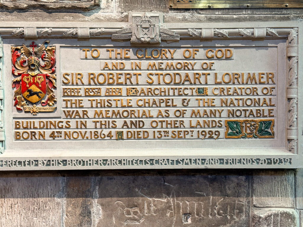 Sir Robert Stodart Lorimer architect, designer