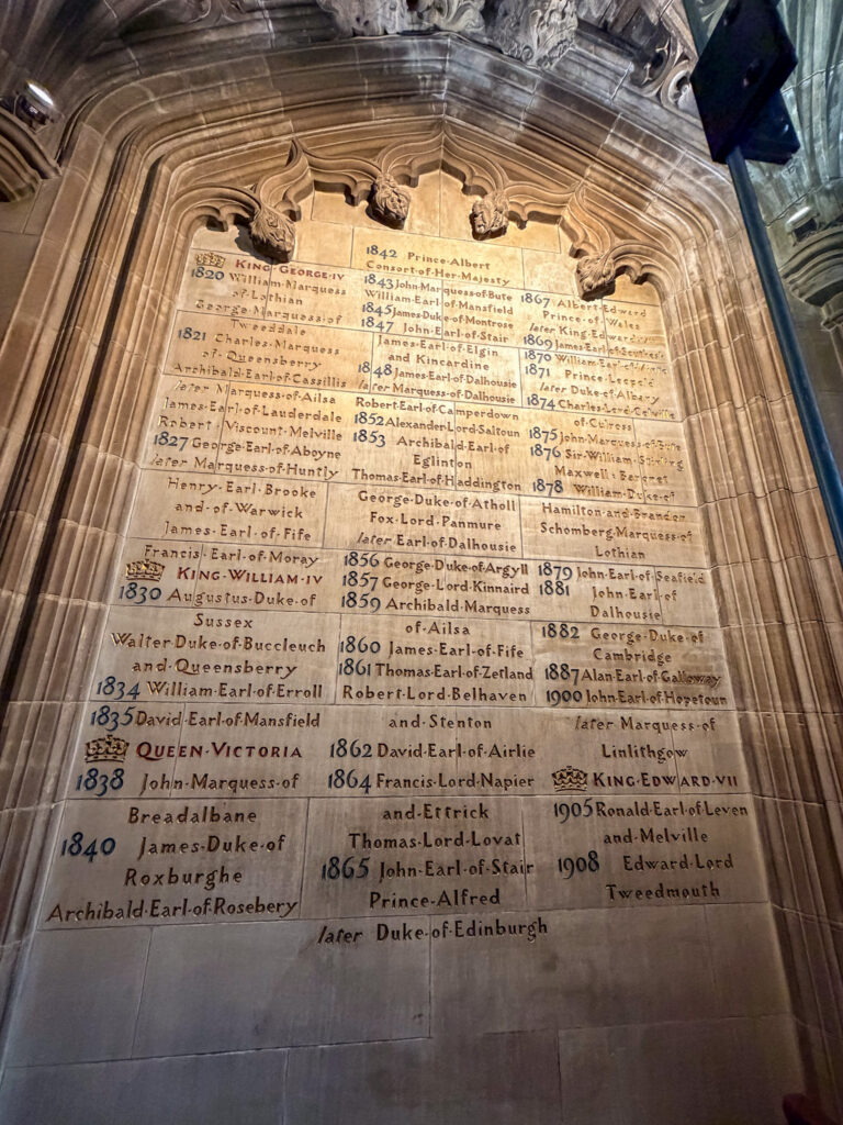 Order of the Thistle recipients