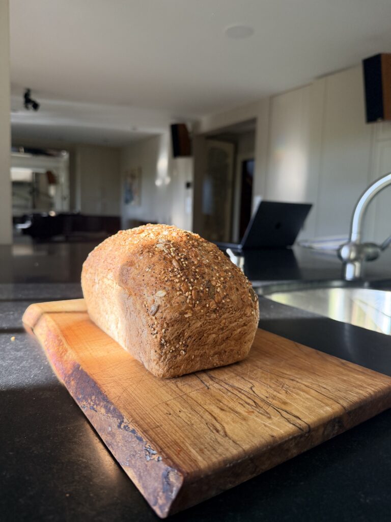 Susan Henley made a loaf of bread for John because she knows he loves it. What a wonderful welcome home.