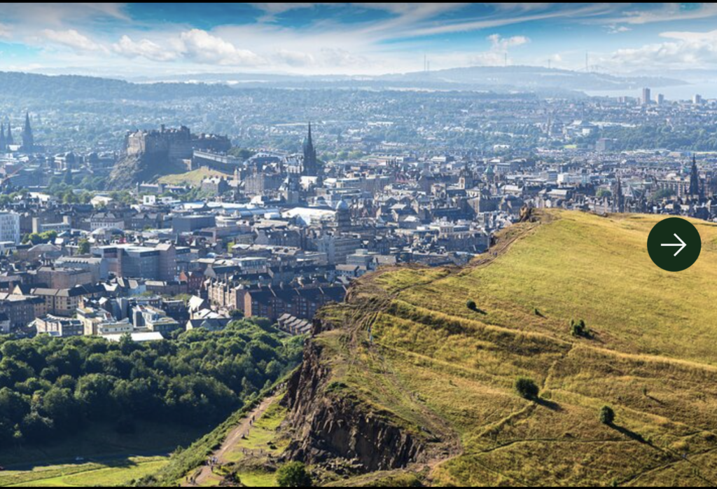 NOT MY PHOTO - but isn't Edinburgh beautiful?